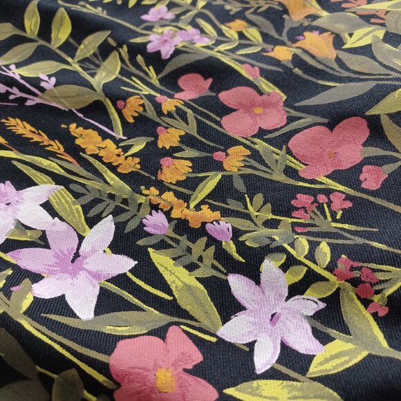 Old Navy Black Multicoloured Floral Print Peasant Blouse - Picture 6 of 14